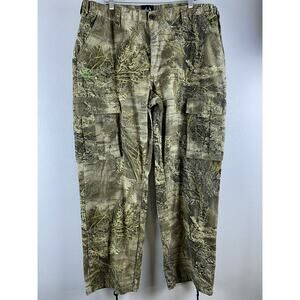 Realtree Sz XL (40-42) RT Max-1X Camo Pockets Cinch Btm Elastic Back Waist Pants